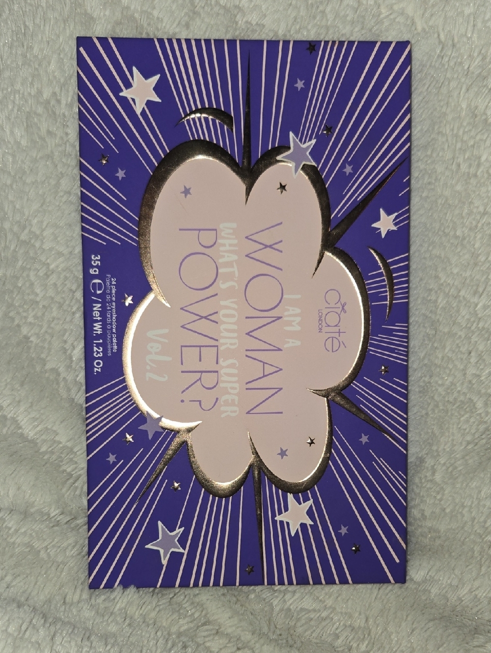 Ciaté LONDON  purple box with white and gold lettering